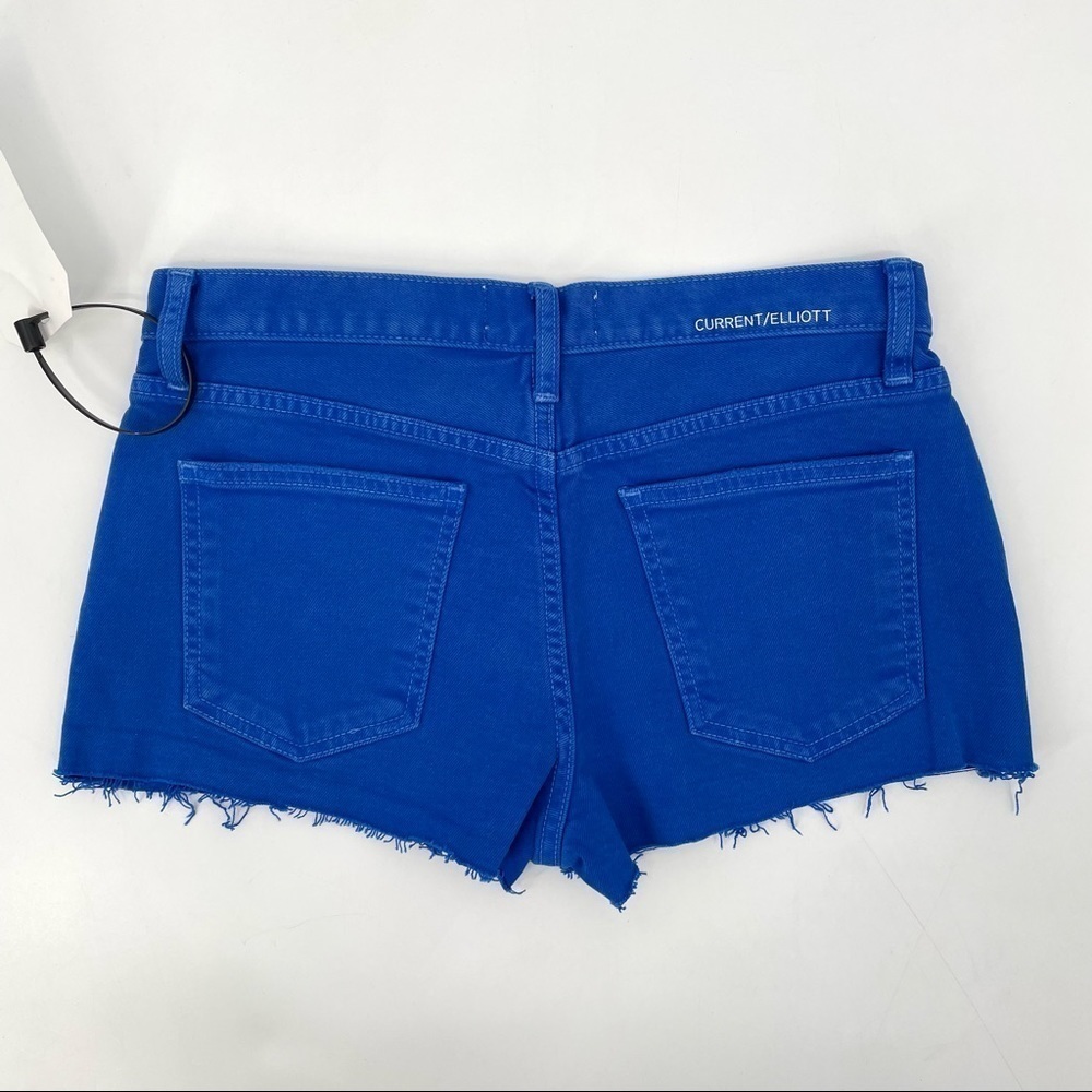 NEW! The Boyfriend Short in Blue with Raw Hem - Picture 6 of 15